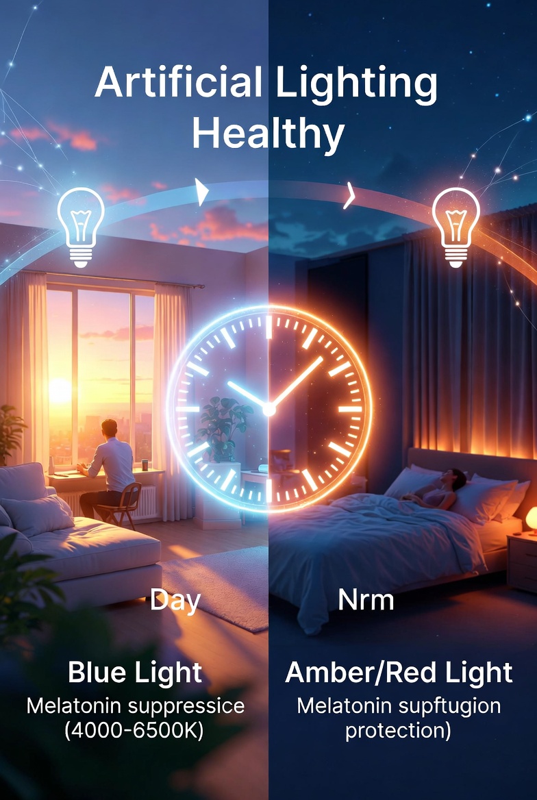 Luz azul versus ambar/roja